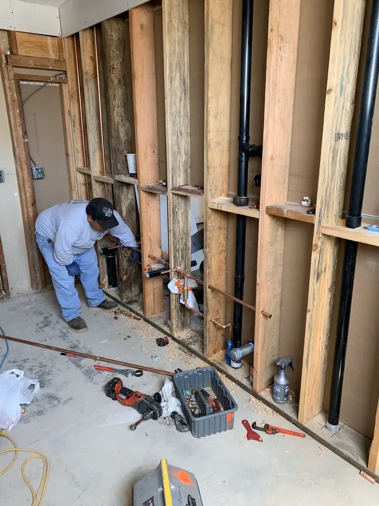 Commercial rough-in plumbing for Water Heater Replacement in Pecan Acres